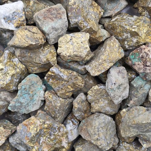 Granulat concassé chalcopyrite 20-40mm